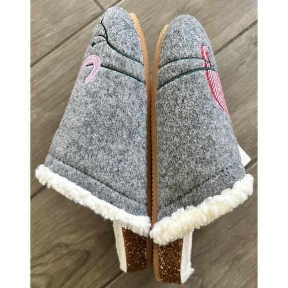 LANDS' END 4 CATS Cork Bottom Mule Gray Slippers House Shoes Women’s Size 10 - Picture 7 of 11